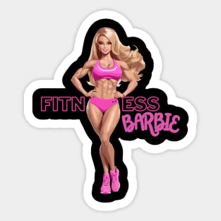 Fitness barbie Sticker